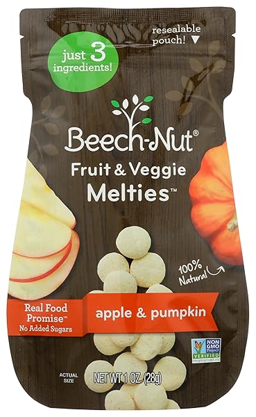 BEECH-NUT MELTIES APPLE & PUMPKIN FRUIT/VEGGIE, 0.11857142857142856 OZ