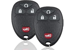 JUGMEW Key Fob Keyless Entry Remote Control Compatible with Chevy Silverado Avalanche Captiva Equinox Tahoe Traverse, GMC Sierra Acadia Savana Yukon Car Key Replacement for OUC60221, OUC60270(2-Pack)