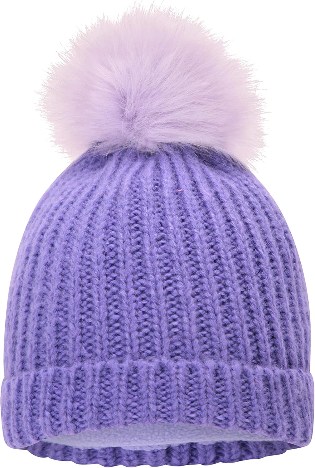 kids fluffy bobble hat