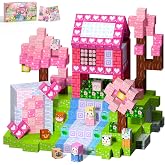 Winchoice 100PCS Magnetic Blocks Princess Toys for Girls 3+, 1 Inch, Pink | Magnetic Cubes for Kids Ages 4-8 - STEM Sensory Gifts for Kids, Magnet Blocks for Christmas Birthday