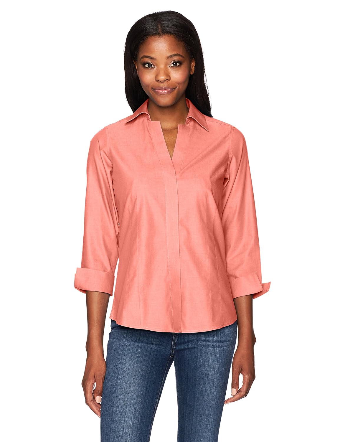 Foxcroft Women's Taylor Essential NonIron Blouse at Amazon Women’s