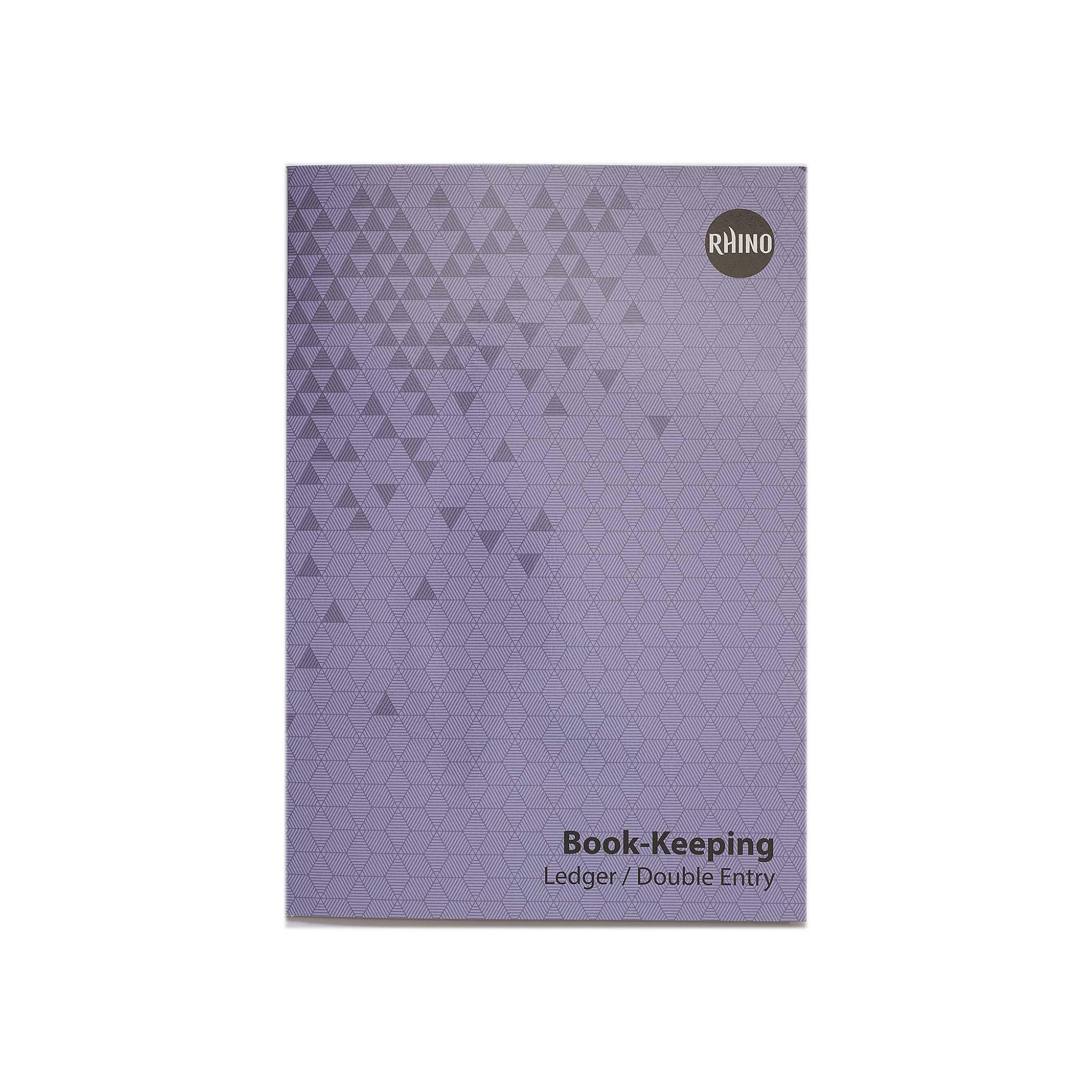 Rhino A4 Bookkeeping Book Ledger/Double Entry Ruling, Accounts & Ledger Book, 32-Page / 1-Pack, Office & Stationery Supplies — image 1