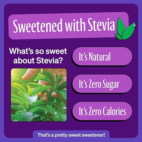 ZEVIA ZERO SUGAR SODA, GRAPE, 12 OZ CANS (8-PACK) – NATURALLY SWEETENED, NON-GMO PROJECT VERIFIED, GLUTEN-FREE, VEGAN