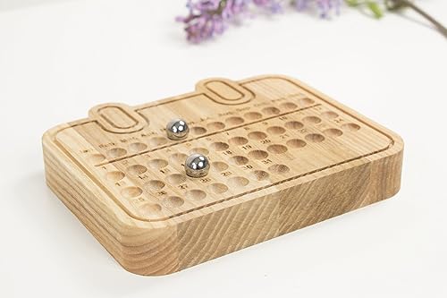 Ewige Kalender - hölzerne ewige Kalender - Holzblock Kalender