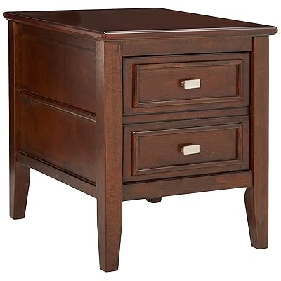 Ashley Furniture Signature Design - Larimer End Table - 1 Drawer - Chair Side Accent Table - Rectangular Dark Brown