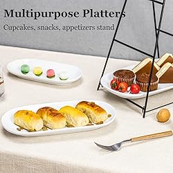 UNICASA 3 Tier Serving Tray for Parties – White