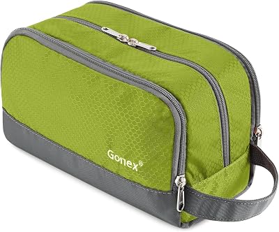 Gonex Men Toiletry Bag with Strap Sport Style Repellent Showerproof Nylon Green