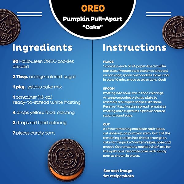 OREO BOO! FALL TREATS TRICK OR TREAT HALLOWEEN COOKIES VARIETY PACK, 20 SNACK PACKS (20 COOKIES PER PACK)