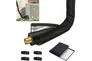COVERTIFY 5 Layers HVAC Copper AC Line Pipe Insulation Cover Outdoor 6ft x 10.2in, 600D Waterproof Portable AC Hose Insulatio