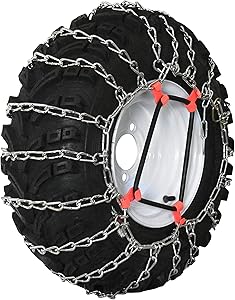 Grizzlar GTU-268 Garden Tractor 2 Link Ladder Alloy Tire Chains Tensioner Included 20x10.50-12 21x10.50-12 22x10.00-12 22x7.50-12 8x12