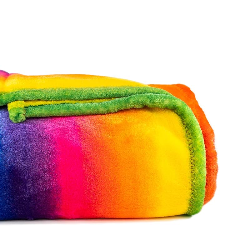 Multi Colour Fleece Blanket Amazon.co.uk Handmade