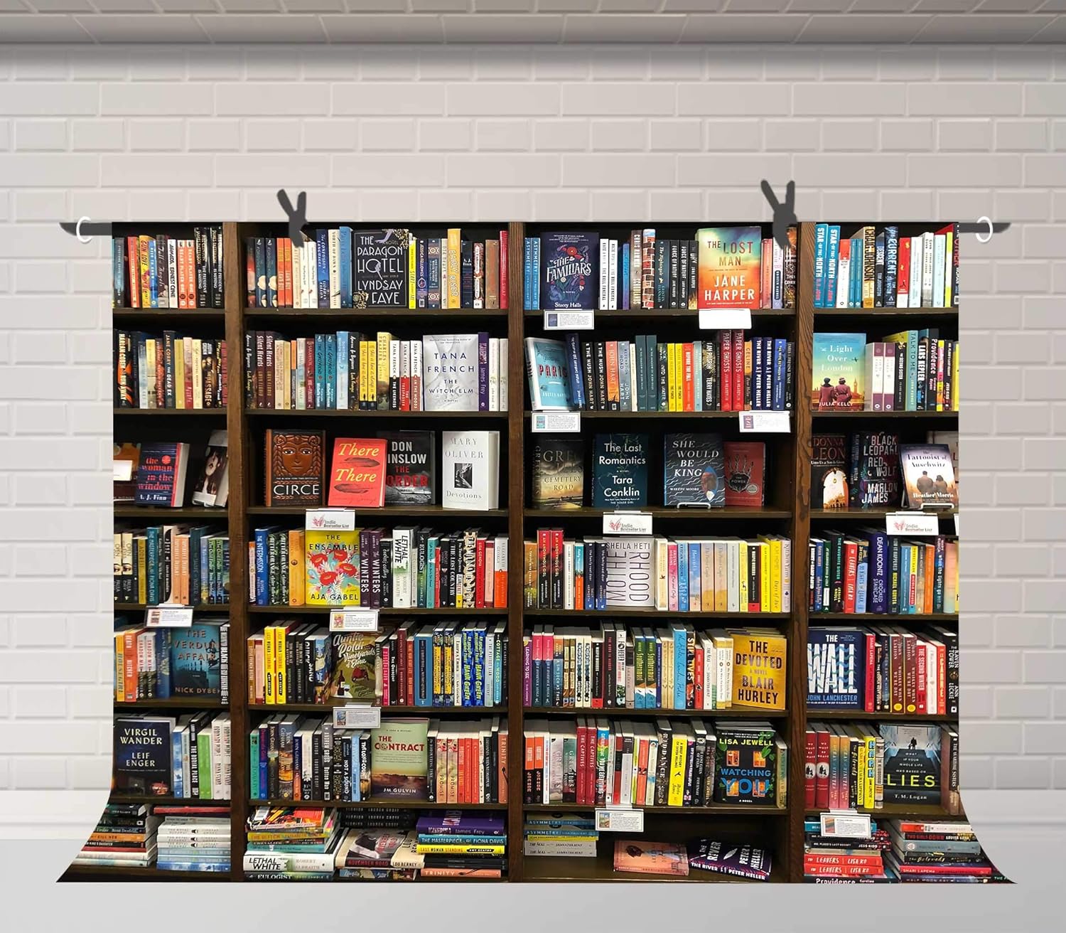 FUERMOR Bookshelf Background 7x5ft Bookcase Library Book Store Photography Backdrop
