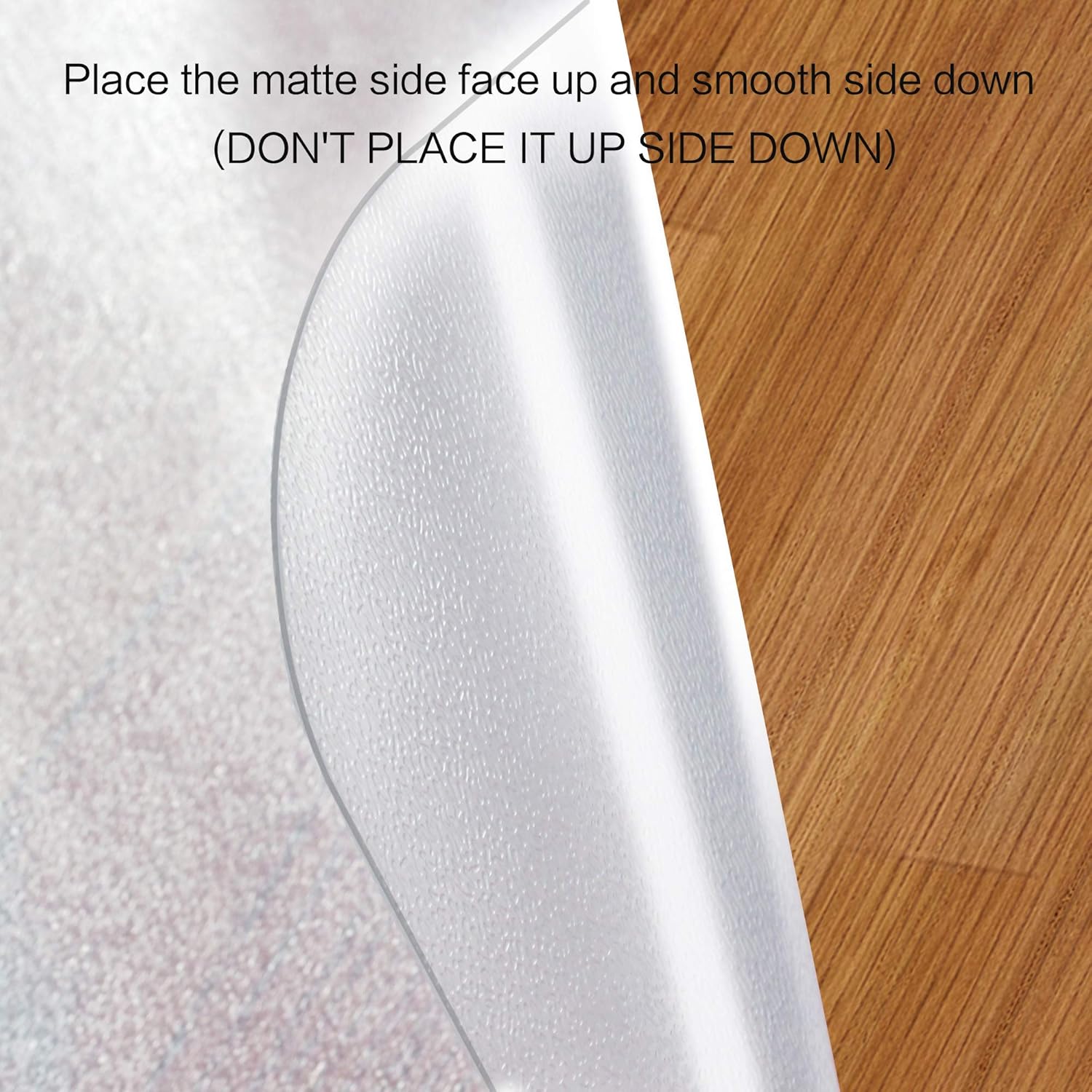 Soundance Chair Mat for Hard Floor, 36’’ x 48’’ x 2mm(0.079’’) with Lip, Office Under Desk Pad Protector for Hardwood Floor Rolling Chair, Thick Smooth Hard Heavy Duty Sturdy, BPA and Phthalate Free: Kitchen & Dining