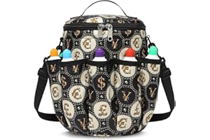 Bingo Bags with Pockets for Bingo Daubers Dabbers Dobbers Dotters Bingo Bag for Bingo Stuff Supplies Bingo Accessories for Wo