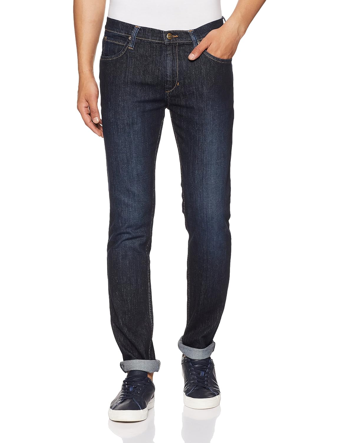 lee men's skinny fit jeans