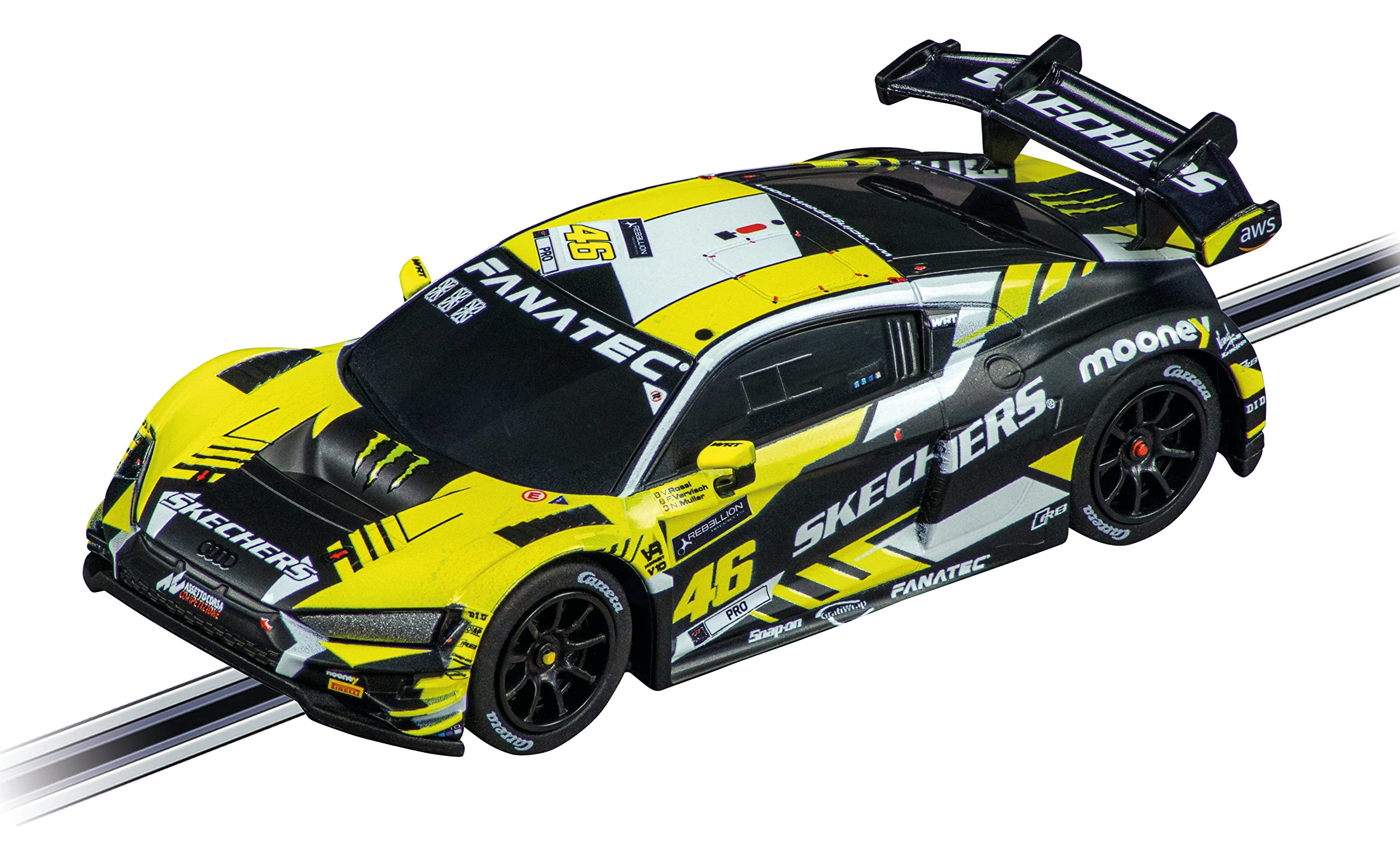 Carrera 20064230 GO!!! Audi R8 LMS GT3 evo II Valentino Rossi, No.46 Slot Car