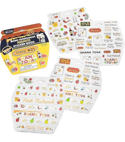 Passover Stickers Party Pack - 180 Count Jewish Passover Decorations & Carnival Supplies