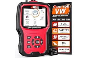 ANCEL VD700 OBD2 Diagnostic Code Reader Scan Tool Fit for Volkswagen Audi VW Skoda Seat, All Functions OBD11 Scanner for VAG Vehicles with Battery Registration EPB Reset (Upgraded VD500)