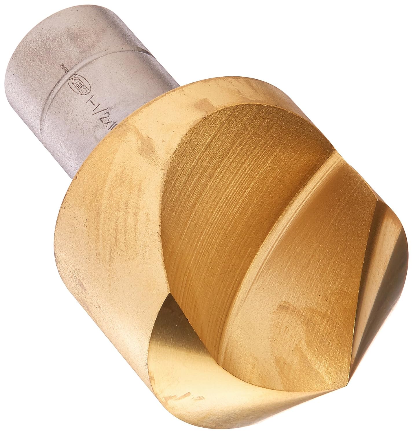 KEO 55445 Cobalt Steel SingleEnd Countersink, TiN Coated, Single Flute