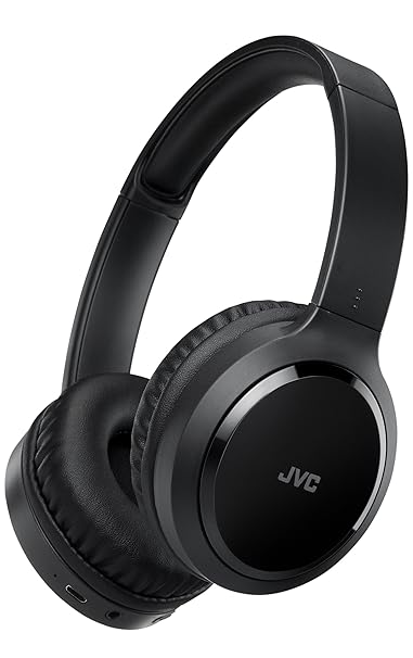 JVC HA-S80BN-B Noise-Cancelling Bluetooth On-Ear-Kopfhörer mit kompakter Bauweise, schwarz