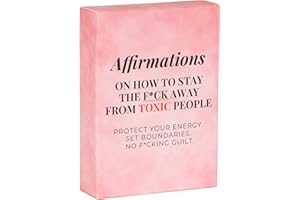 Isaac Liev Affirmations for Women and Men,Positive Daily Affirmation cards for healthy Relationships, Stop People-Pleasing card and Messages- Self-Care Self-Love