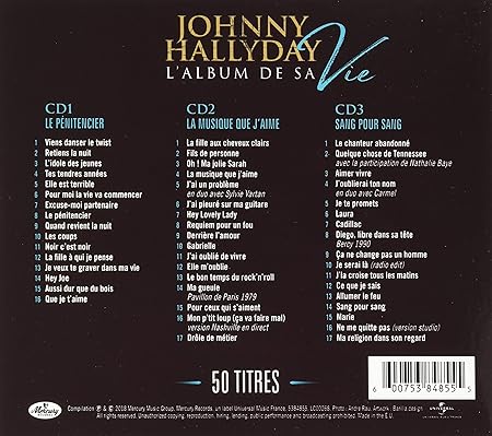 Johnny Hallyday L Album De Sa Vie 50 Titres Amazon Com Music