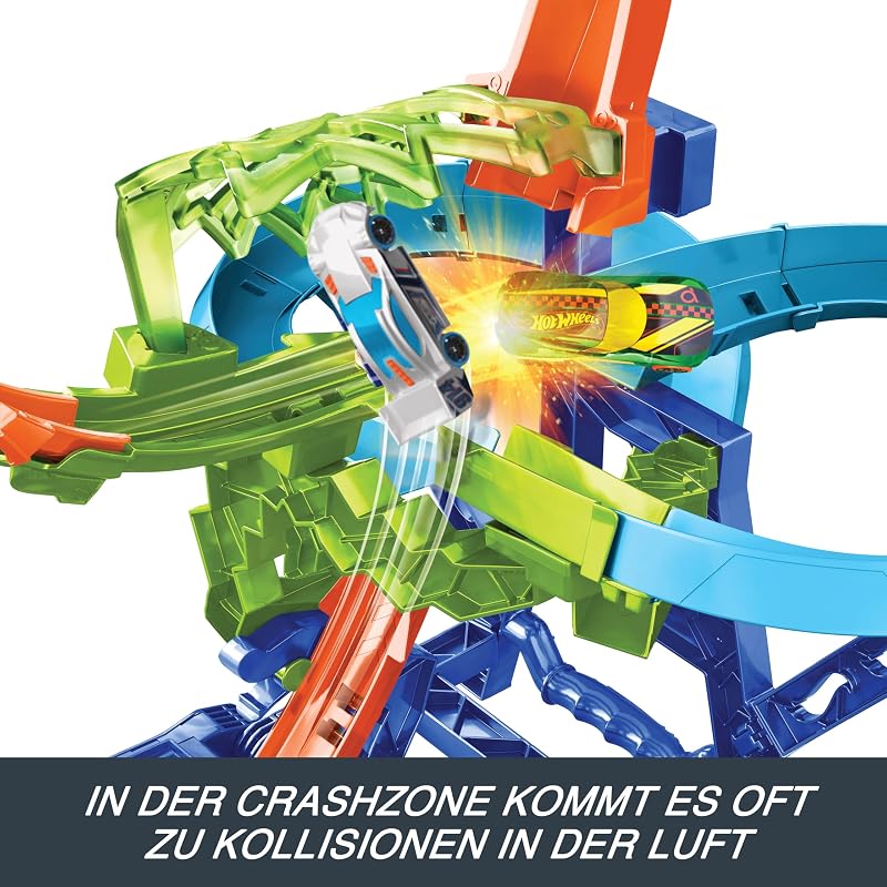 Stunt Track Mid-Air Crash & 1:64 Spielzeugauto