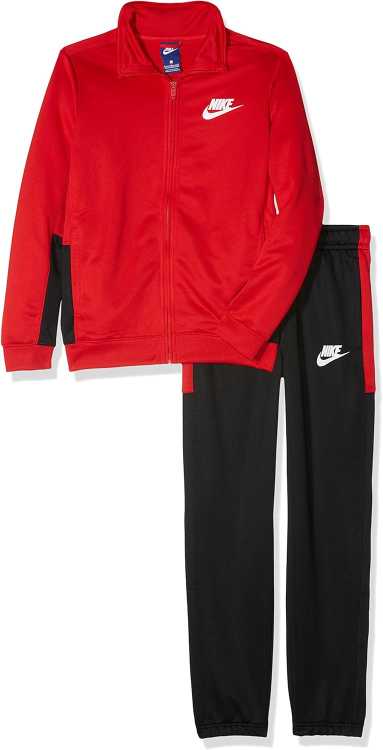 red nike poly tracksuit