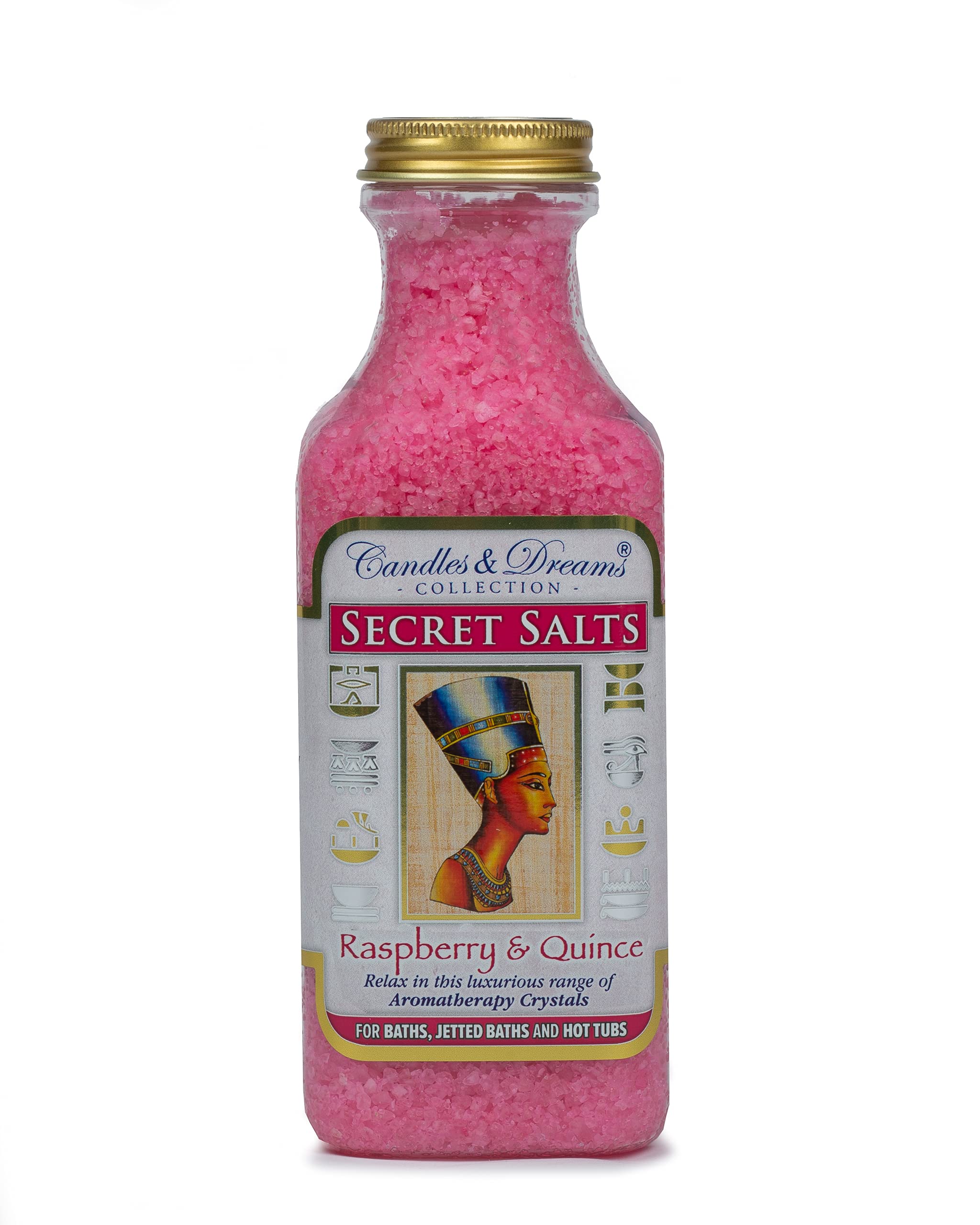 Candles And Dreams Hot tub spa/ Bath aromatherapy scents crystals (Raspberry & Quince) Vegan (500g)