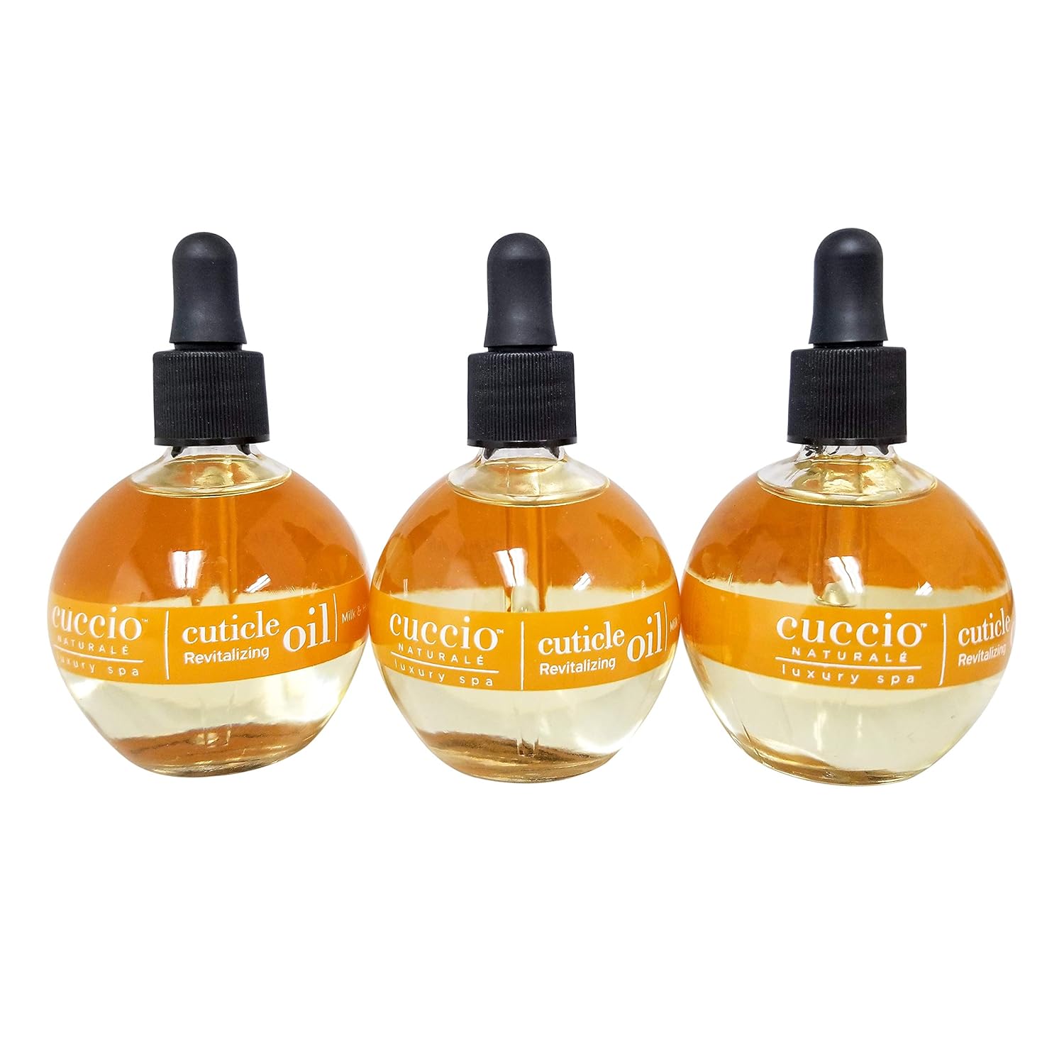 Cuccio Naturale Milk & Honey Manicure Revitalizing Cuticle Oil 2.5oz /73ml (Pack of 3): Beauty