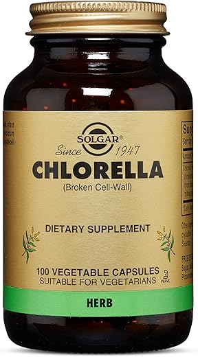 Solgar Chlorella, 100 Vegetable Capsules