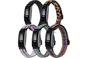 Attbbon Stretchy Bands Compatible with Fit bit Inspire 2 Replacement Bands for Women, Adjustable Soft Elastic Sport Wristband Accessory Fits for Fit bit Inspire 2/Inspire HR/Inspire/Ace 3/Ace 2 Watch