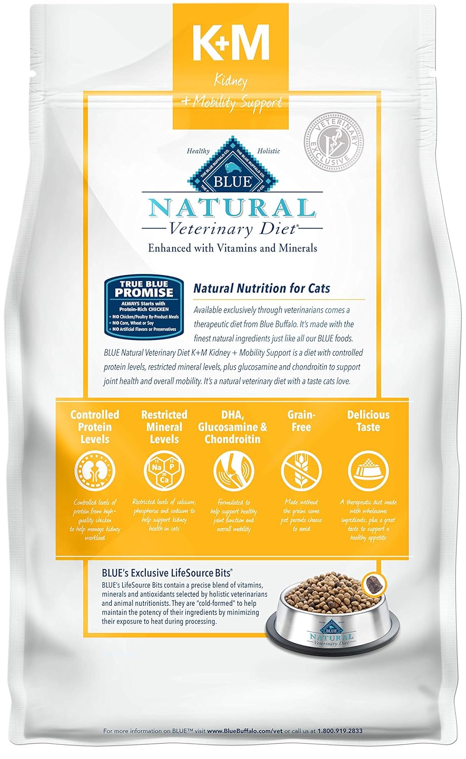 Blue Buffalo Natural Veterinary Diet Kidney Mobility Support For Cats