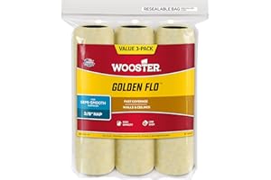 Wooster RR726-9 Golden Flo Paint Roller Cover 3/8" Nap 9" 3-Pack