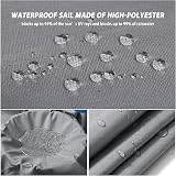 IOAOI Sun Shade Sail 3m x 4m x 5m Grey Right Angle Waterproof UV Block view 4