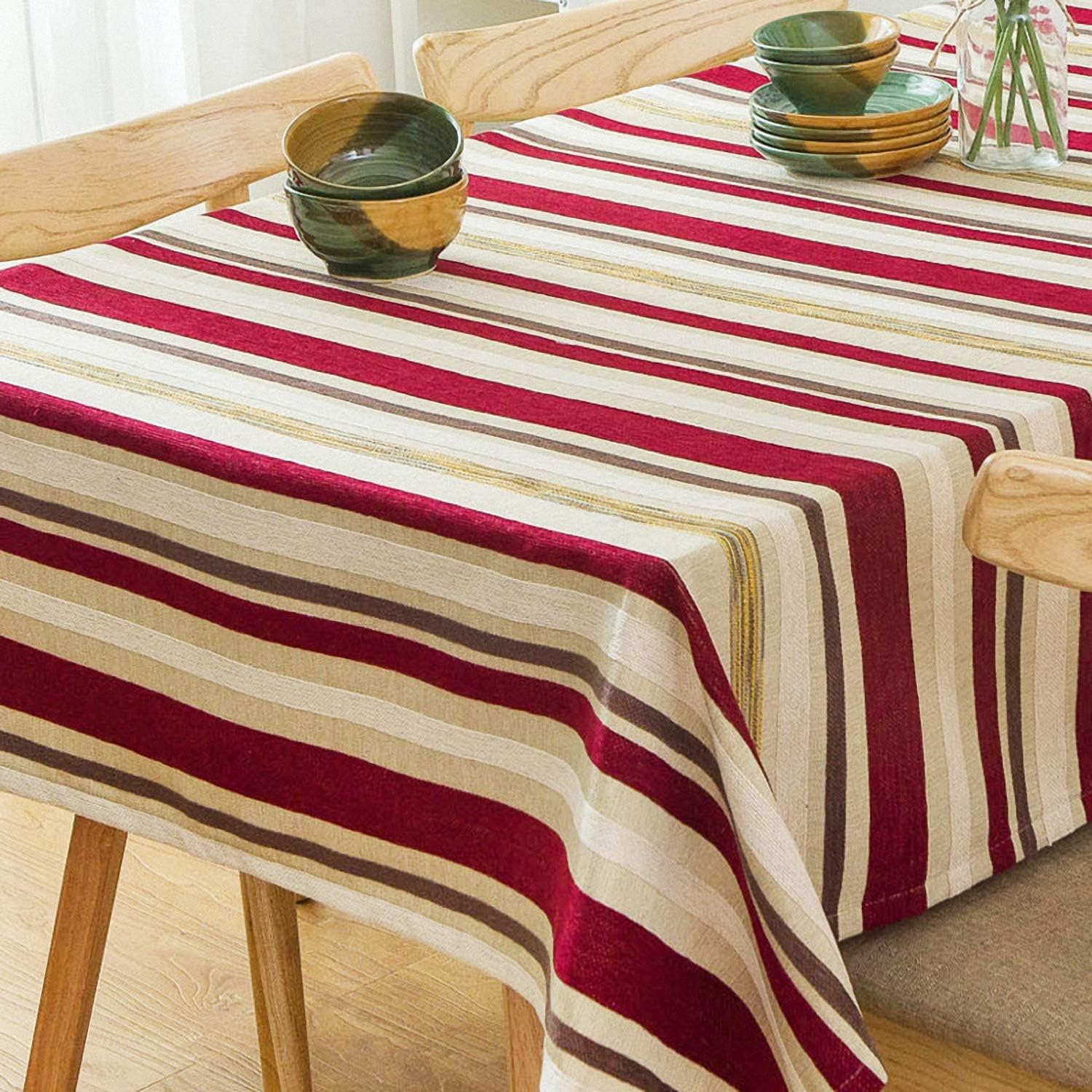 FeiFei156 Square Computer Table Cloth Cotton Linen Small Fresh Table Cloth Tea Table Rectangle 60 x 120cm Red sun full of tablecloth