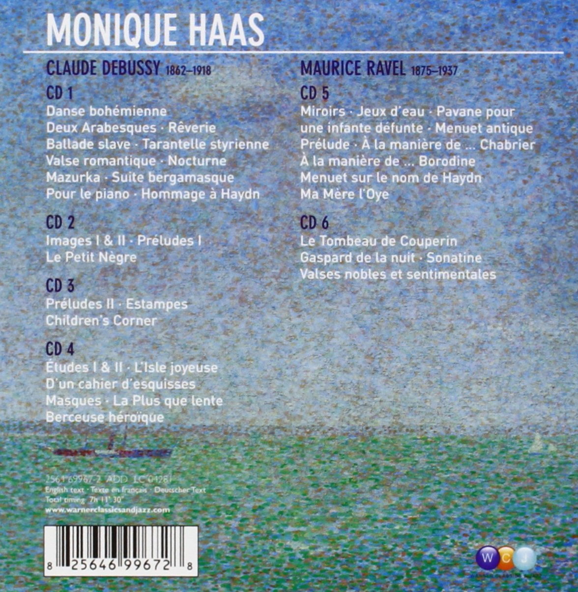 Debussy Ravel Piano Works Monique Haas