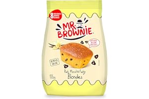 Mr. Brownie Blondies | 8 Individually Wrapped Blondie Bites | Snack Packs for Kids & Adults | Real Belgian Chocolate
