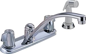 DELTA GIDDS-2013028LF Kitchen Faucet Blade Handles Lead Free Chrome