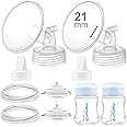 Maymom Pump Parts Compatible with Spectra S2 S1 Replacement Kit for Spectra Pump Parts 21mm Flange Duckbill Valve Tube Bottle Backflow Protector, Not Original S2 Accessories