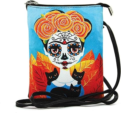 sugar skull crossbody bag