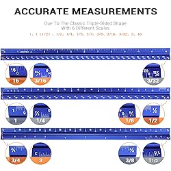 12" Architectural Scale Ruler Aluminum Architect