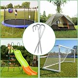 YAYODS 8Pcs 16 Inch Ground Stakes Galvanized Rebar J Hook Ground Anchors view 4