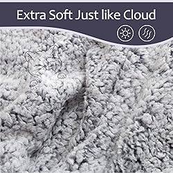 EMME Sherpa Blanket Twin Size Fleece Throw
