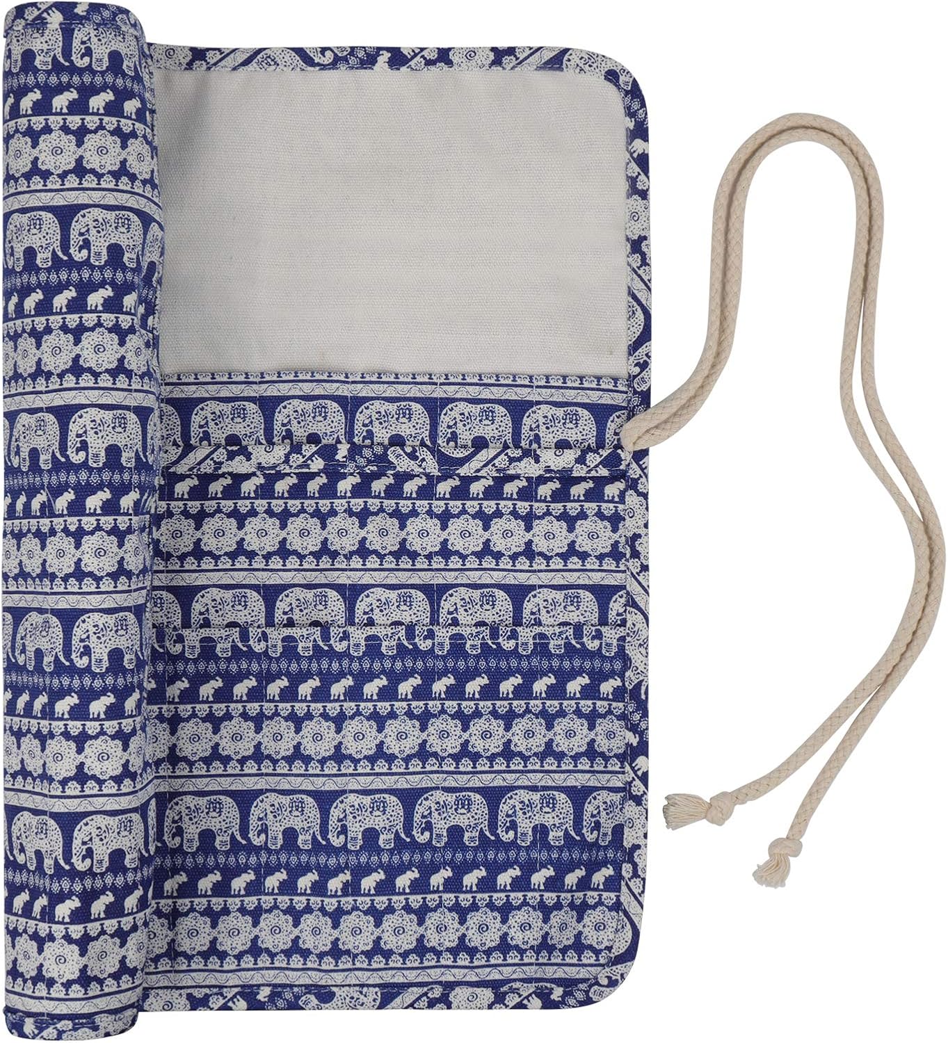 Coopay Knitting Needle Wrap, Knitting Needle Roll for Straight Short Double Pointed Needles or Tunisian Crochet Hook Storage