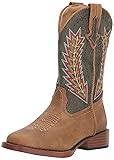 Roper Toddlers Arrowheads Boot, Tan, 7