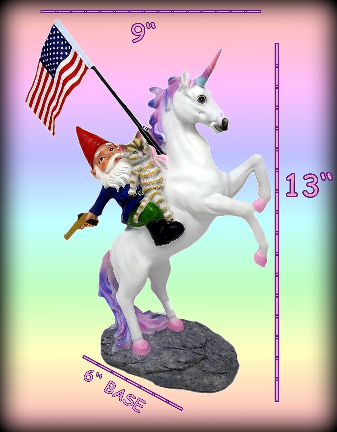 Gardening Indoor/Outdoor Garden Gnome Sculpture for Patio Gnome