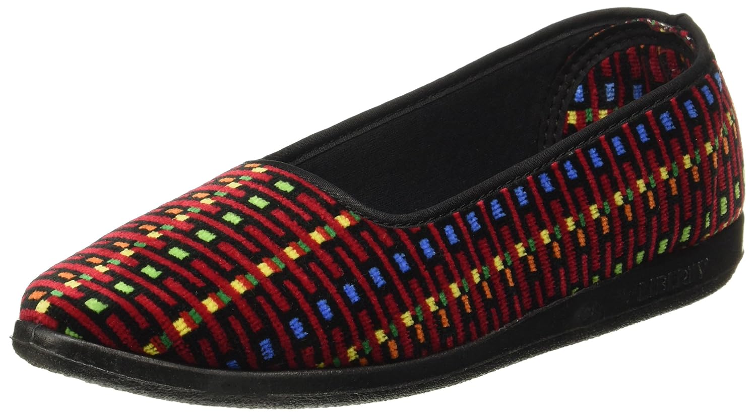 gliders (from liberty) women's spl.belly red ballet flats - 6 uk/india (39 eu)