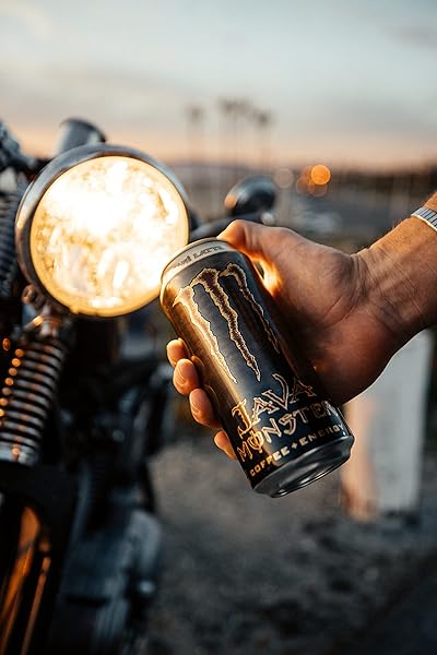 MONSTER ENERGY JAVA CAFÉ LATTE, COFFEE + ENERGY DRINK, 15 OUNCE (PACK OF 12)