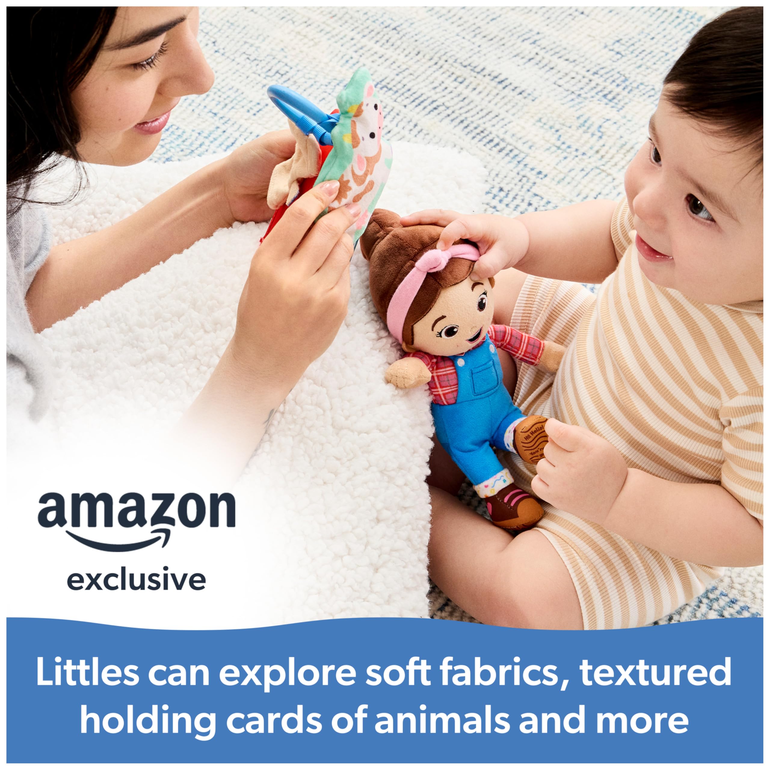 Ms. Rachel Official Farm Friends Baby Registry Gift Set with Plush, Animals Cards & Finger Puppet, Educational Toys & Baby Toys for Girls & Boys Ages 0+ (Amazon Exclusive)